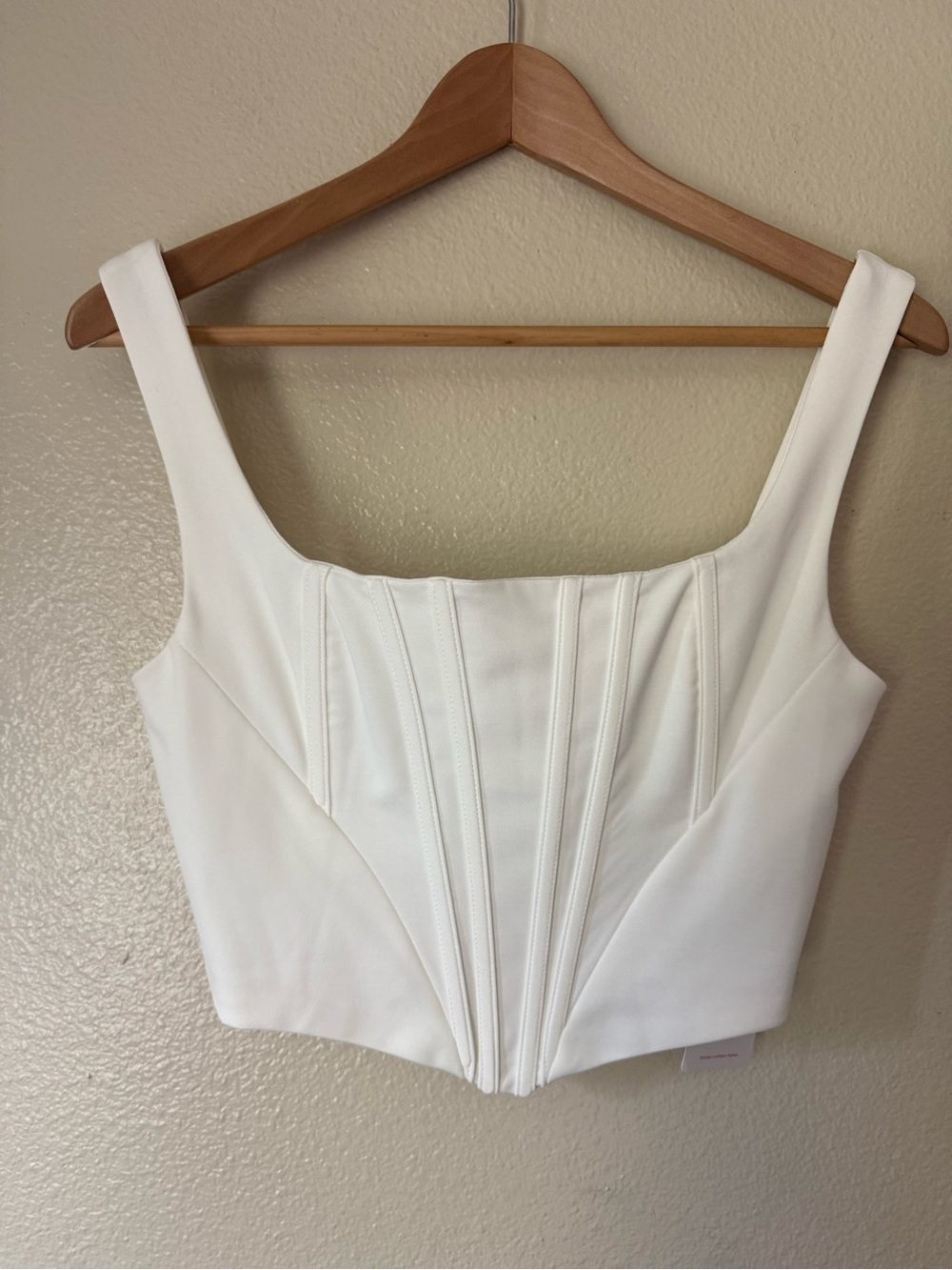 ❇️White Structured Corset Crop Top 2 for $22❇️